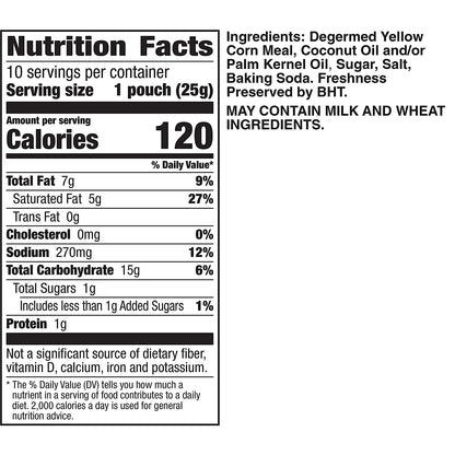 Bugles Crispy Corn Snacks, Original Flavor, Snack Bag, 8.75 Oz