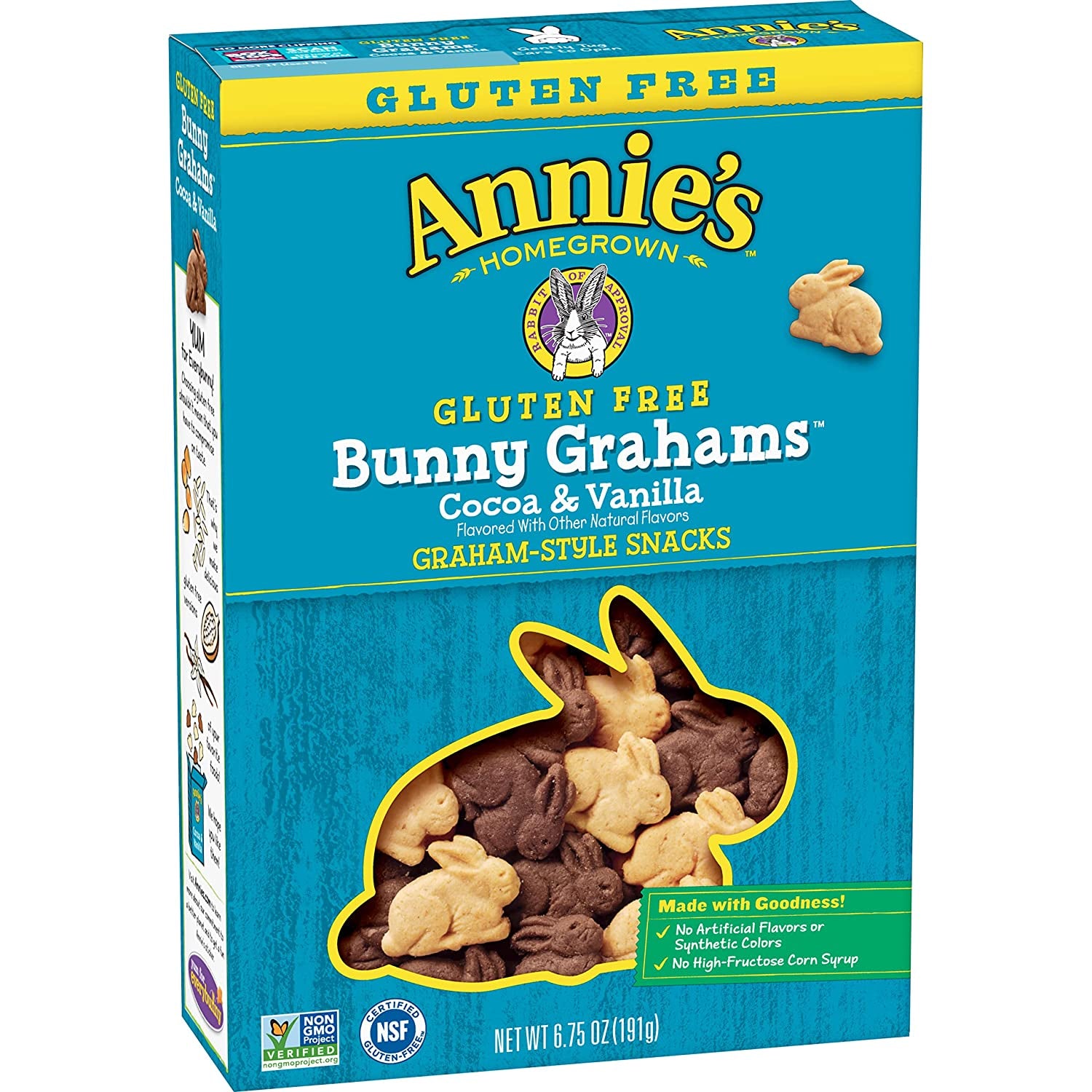 Annie'S Gluten Free Cocoa & Vanilla Bunny Cookies, 6.75 Oz