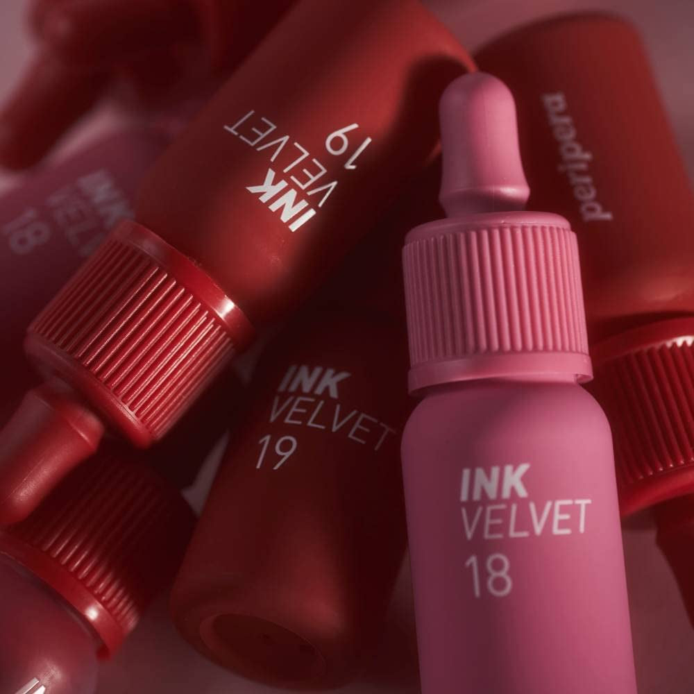 Peripera Ink the Velvet Lip Tint, High Pigment Color, Longwear, Weightless, Not Animal Tested, Gluten-Free, Paraben-Free (017 ROSY NUDE)