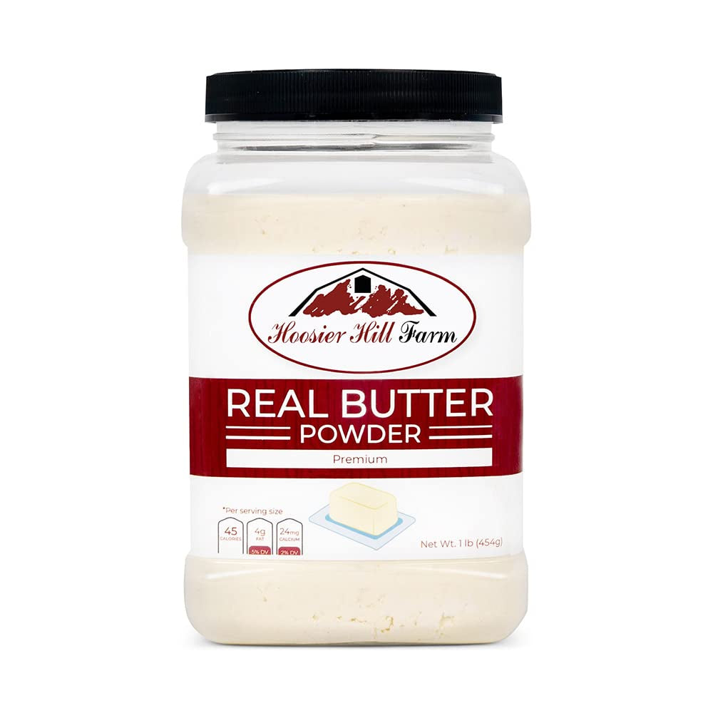 Real Butter Powder, 1 Lb Plastic Jar