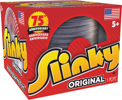 The Original Slinky Walking Spring Toy, Metal Slinky, Fidget Toys, Kids Toys for Ages 5 up by Just Play