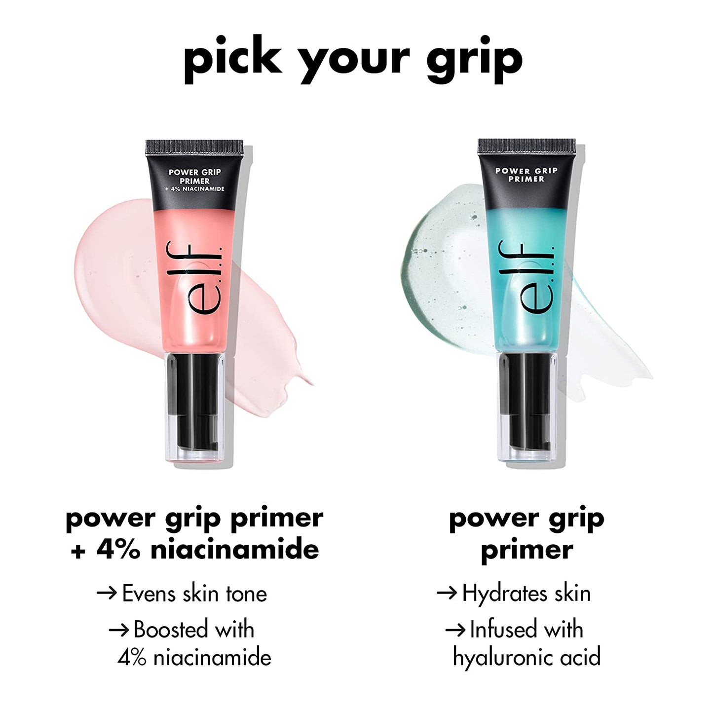 E.L.F. Power Grip Primer, Gel-Based & Hydrating Face Primer for Smoothing Skin & Gripping Makeup, Moisturizes & Primes, 0.811 Fl Oz (24 Ml)