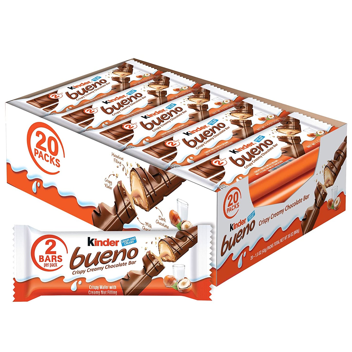 KINDER STANDARD BUENO 20/1.5Oz