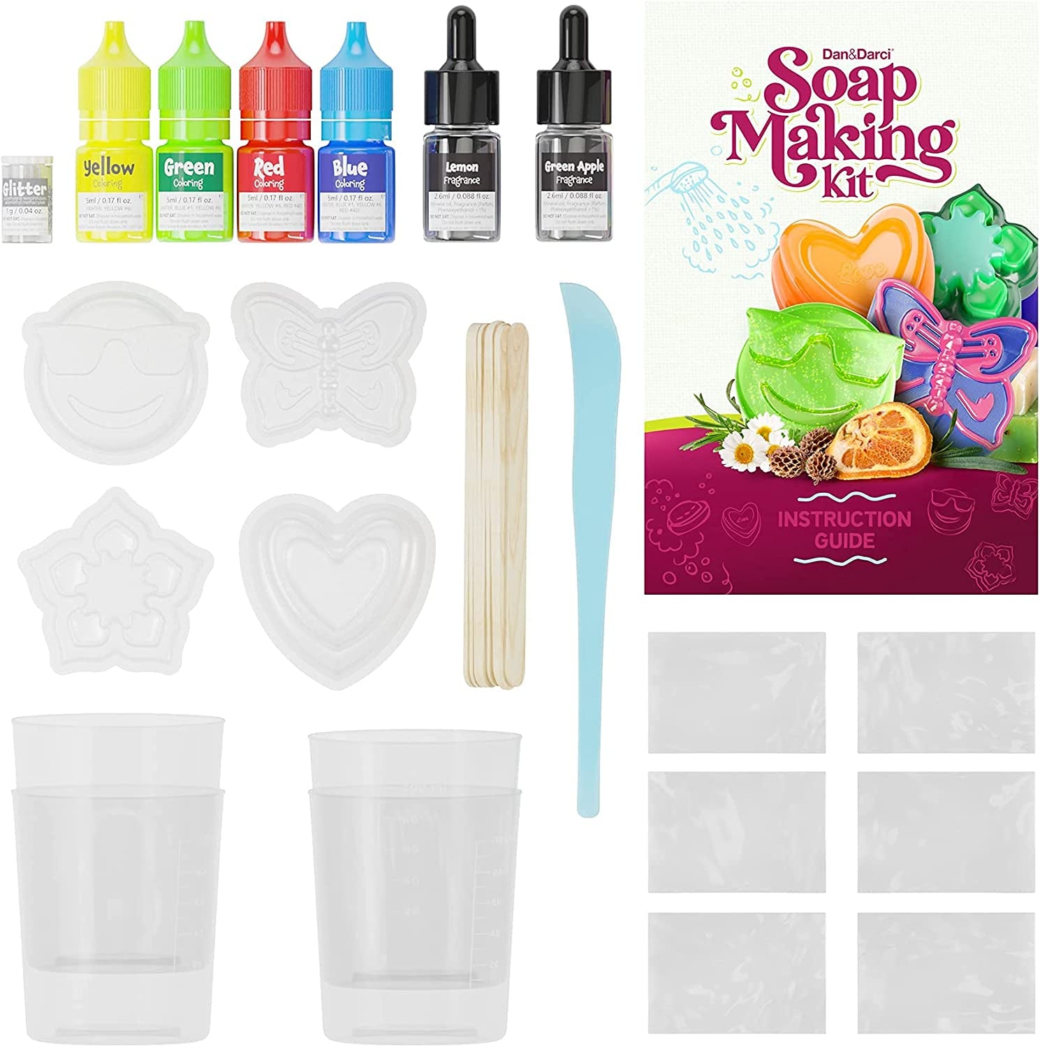 Dan&Darci Soap Making Kit for Kids - Crafts Science Toys - Birthday Gifts for Girls and Boys Age 6-12 Years Old Girl DIY - Best Educational Activity Gift