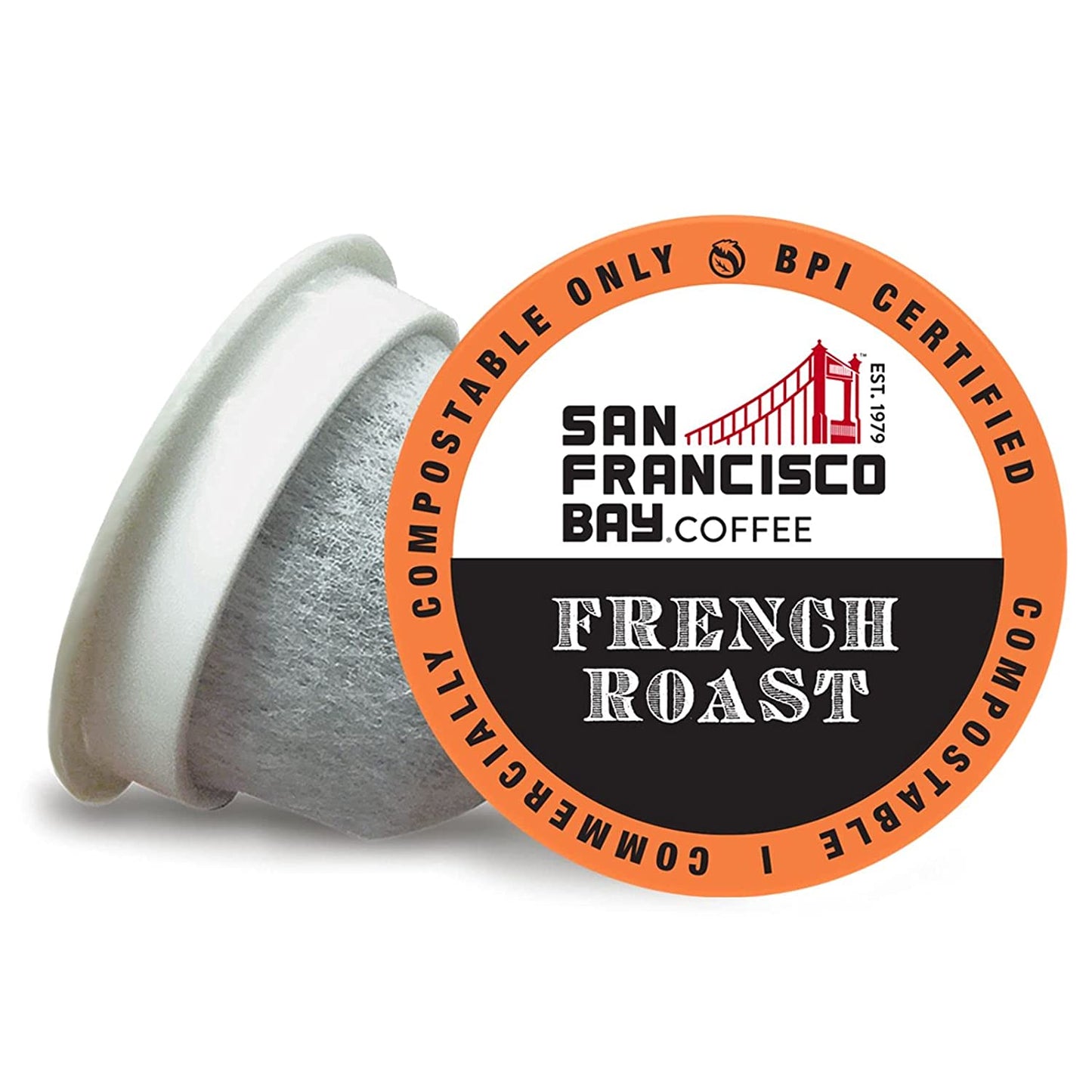 San Francisco Bay Compostable Coffee Pods - French Roast (36 Ct) K Cup Compatible Including Keurig 2.0, Dark Roast