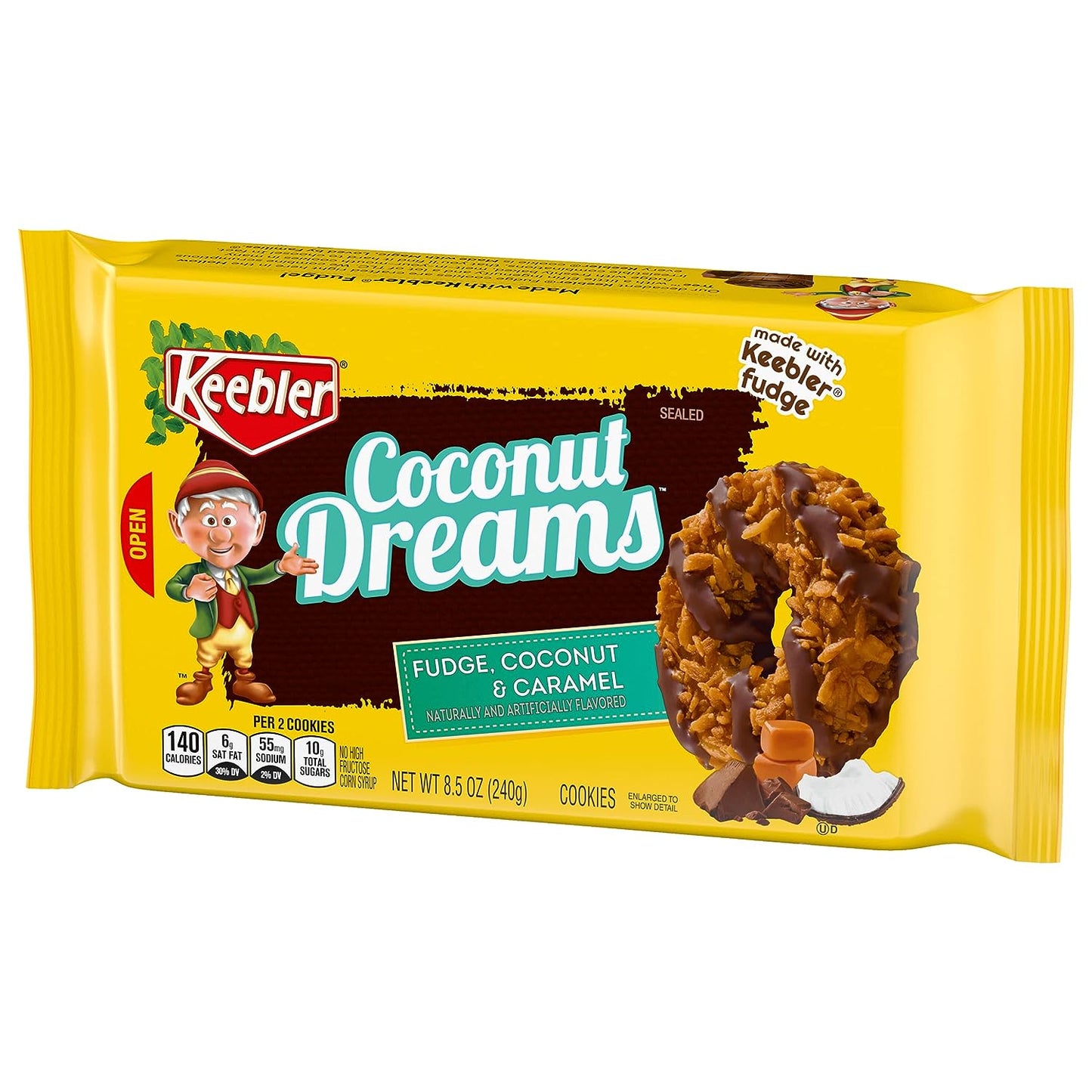 Keebler Fudge Cookies, Coconut Dreams, 8.5Oz