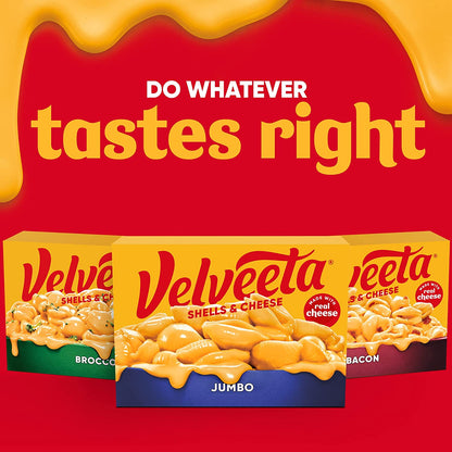 Velveeta Shells & Cheese Jumbo Shell Pasta & Cheese Sauce Meal, 10.1 Oz Box