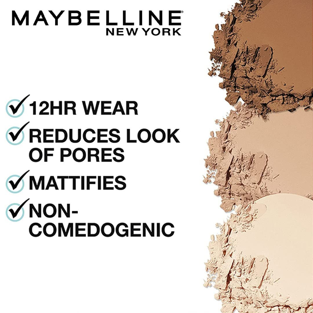 Maybelline Fit Me Matte + Poreless Pressed Powder, Classic Ivory, 0.29 Oz, 1 Count