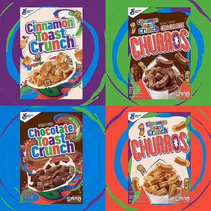 Cinnamon Toast Crunch Breakfast Cereal, Crispy Cinnamon Cereal, Mega Size, 29.1 Oz Cereal Box