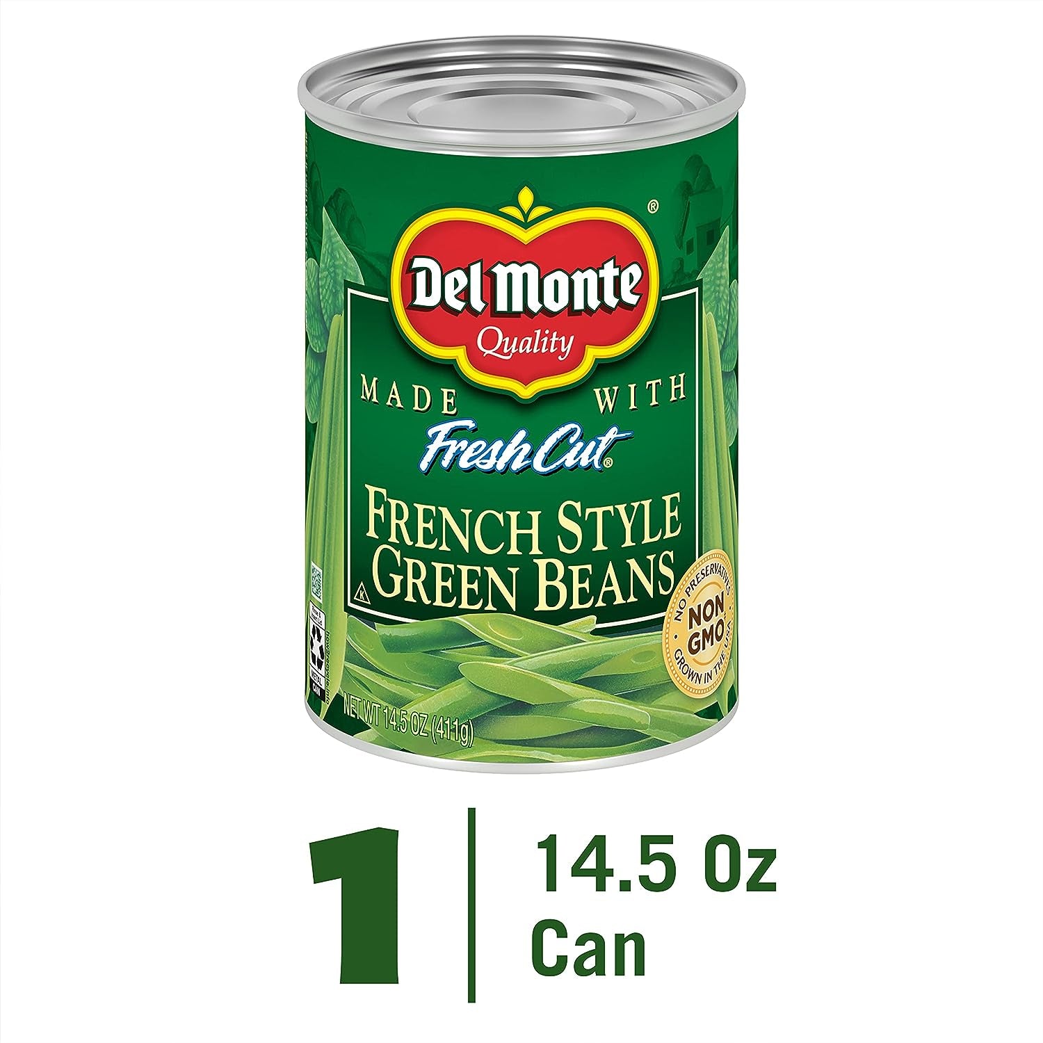 DEL MONTE BLUE LAKE French Style Green Beans, Canned Vegetables, 14.5 Oz Can