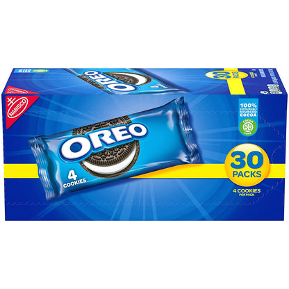 OREO Chocolate Sandwich Cookies, 30 - 1.59 Oz Snack Packs