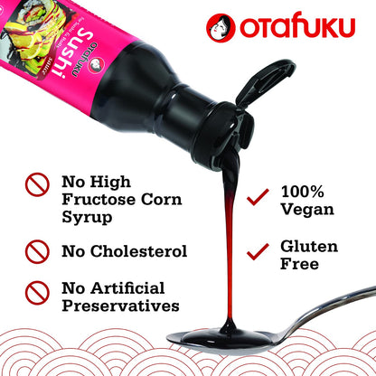 Otafuku Sushi Eel Sauce for Sushi Rolls, Japanese Unagi Sauce Gluten Free, 15 Oz