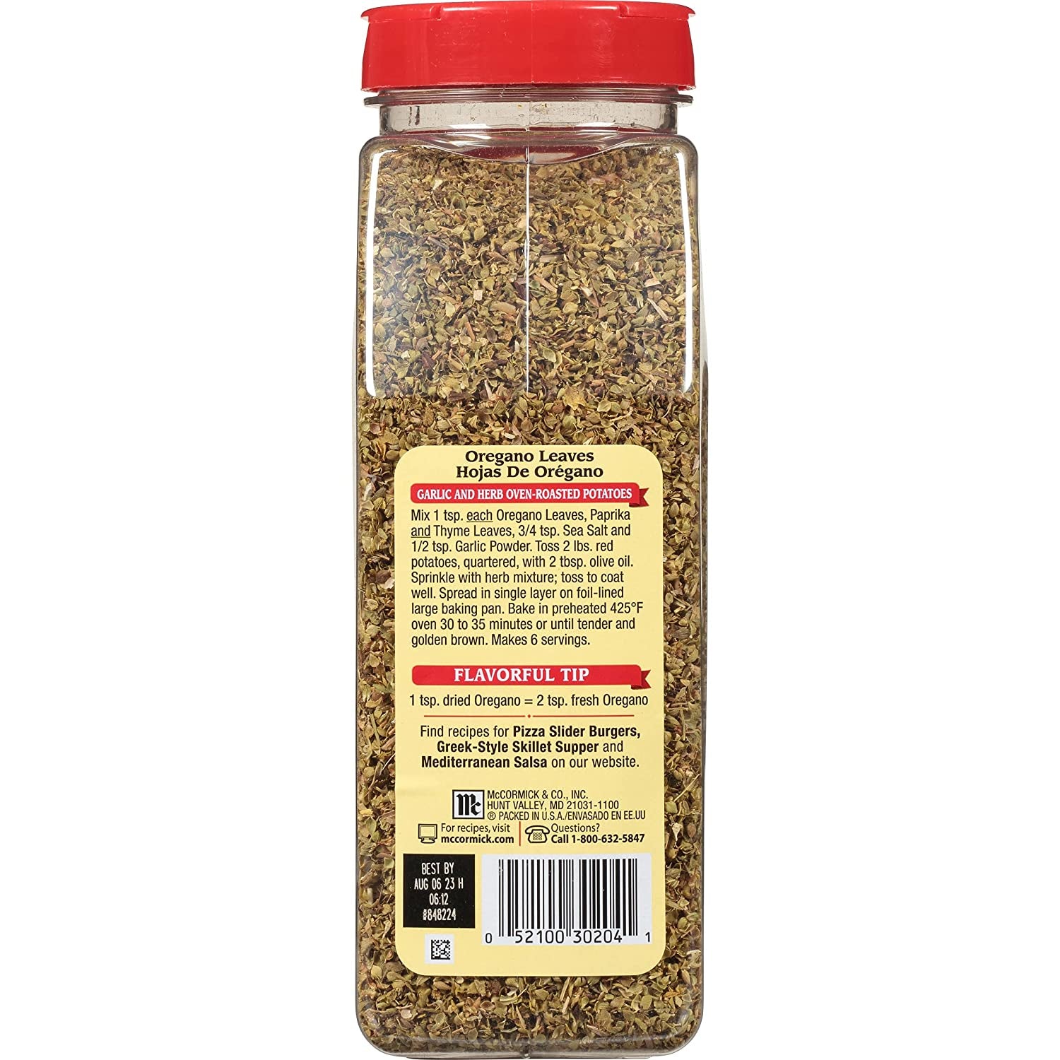 Mccormick Oregano Leaves, 5 Oz