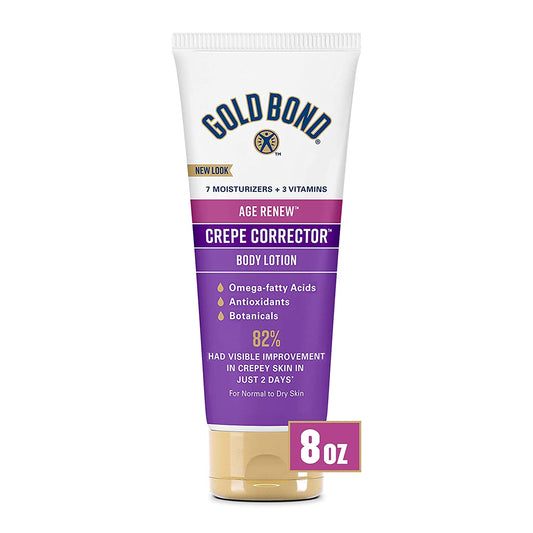 Gold Bond Age Renew Crepe Corrector Body Lotion, Replenishing & Smoothing Formula, 8 Oz.