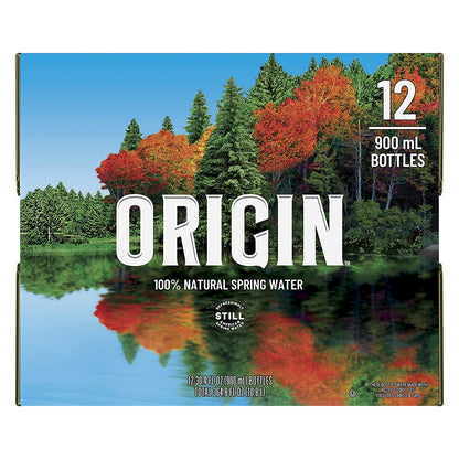 ORIGIN, 100% Natural Spring Water, 900 Ml, Recycled Plastic Bottle, 12 Pack