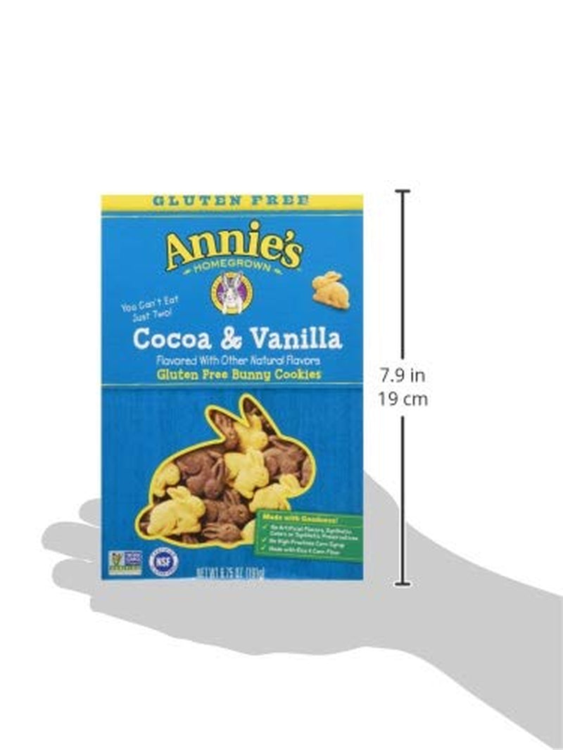 Annie'S Gluten Free Cocoa & Vanilla Bunny Cookies, 6.75 Oz