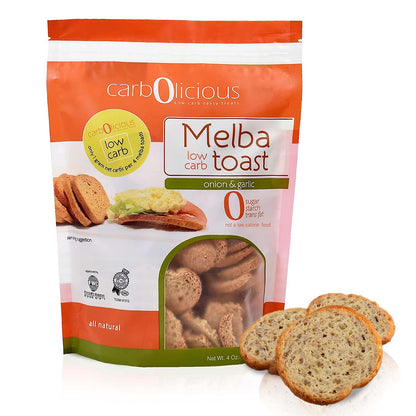 Low Carb Melba Toast (ONION & GARLIC) 4 Oz.