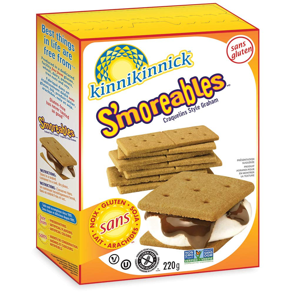 Kinnikinnick S'Moreable Graham Crackers, 8 Oz