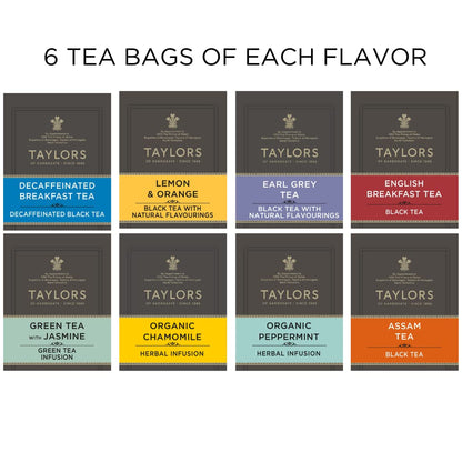 Taylors of Harrogate Assorted Specialty Teas Box , Tea Bags, 48 Ct