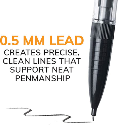 BIC Xtra-Precision Mechanical Pencil, Metallic Barrel, Fine Point (0.5Mm), 24-Count, Doesn'T Smudge and Erases Cleanly