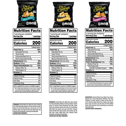 Stacy'S Pita Chips Variety Pack, 1.5 Ounce (Pack of 24)