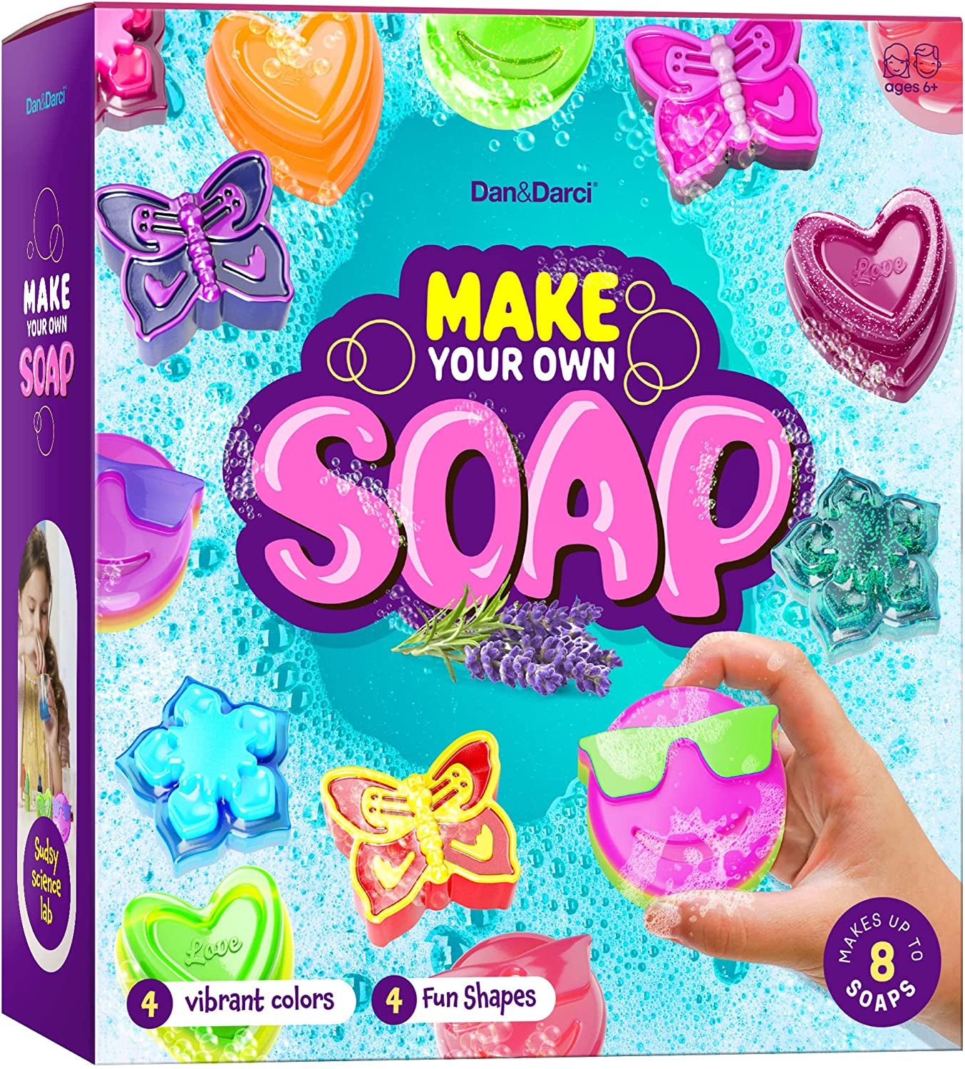 Dan&Darci Soap Making Kit for Kids - Crafts Science Toys - Birthday Gifts for Girls and Boys Age 6-12 Years Old Girl DIY - Best Educational Activity Gift