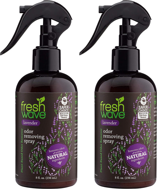 Lavender Odor Eliminator Spray & Air Freshener, 8 Fl. Oz, Natural Ingredients (Pack of 2)