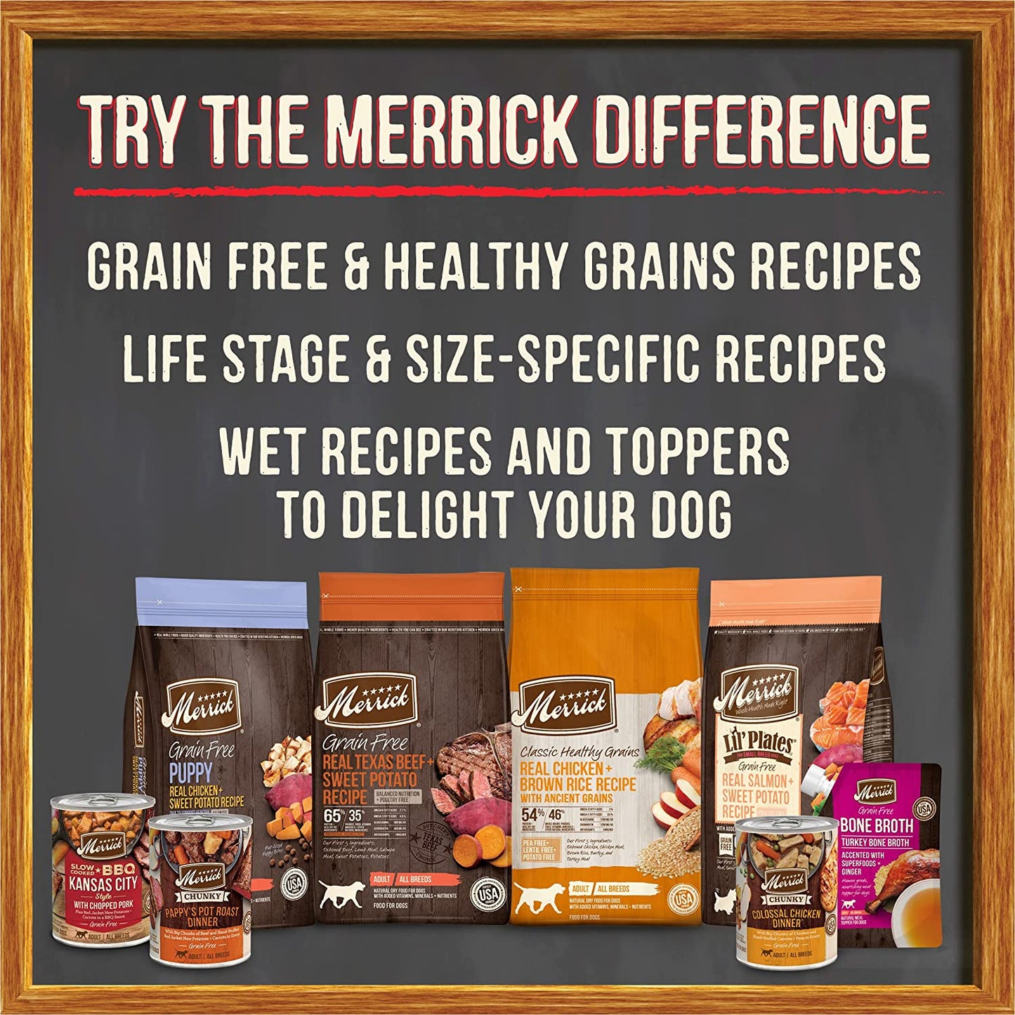 Merrick Real Chicken & Sweet Potato Gravy Dry Dog Food, Grain Free, 22 Lb Bag