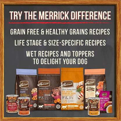 Merrick Real Chicken & Sweet Potato Gravy Dry Dog Food, Grain Free, 22 Lb Bag