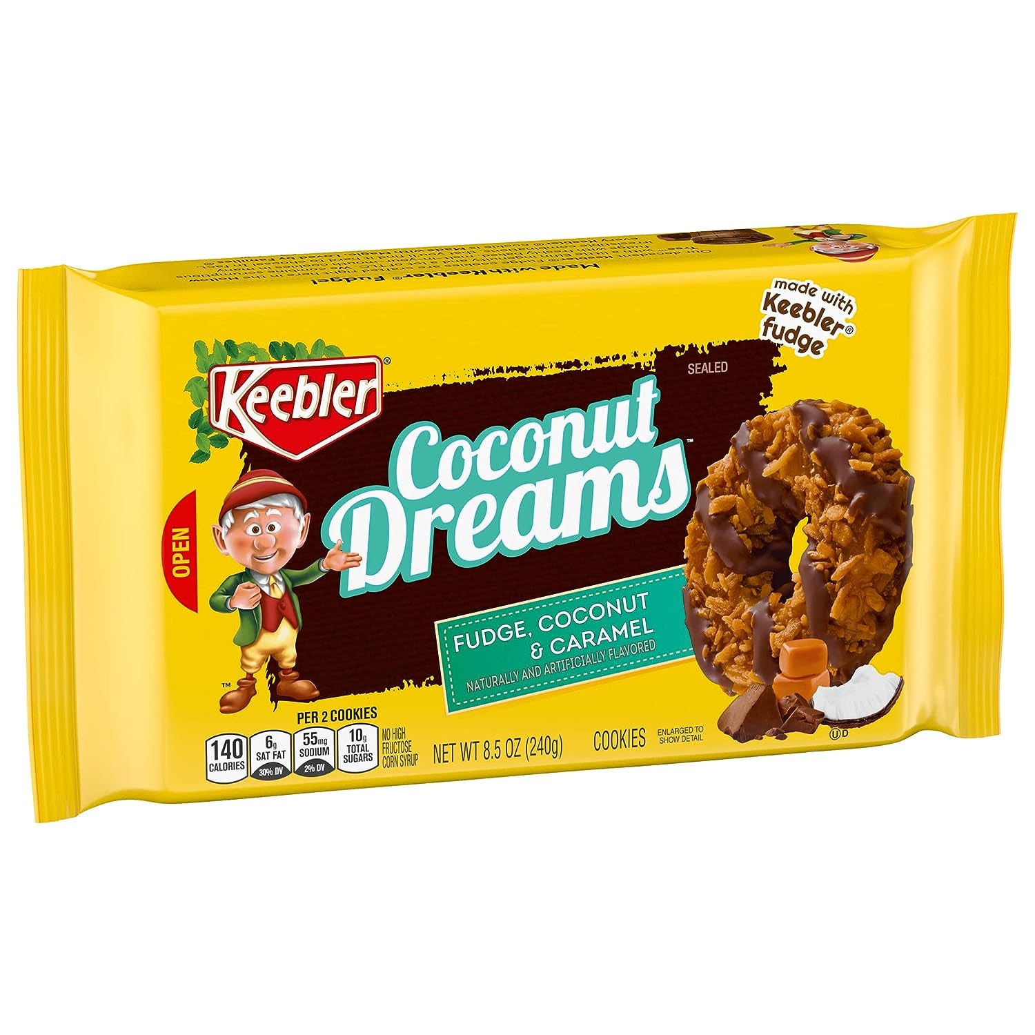 Keebler Fudge Cookies, Coconut Dreams, 8.5Oz