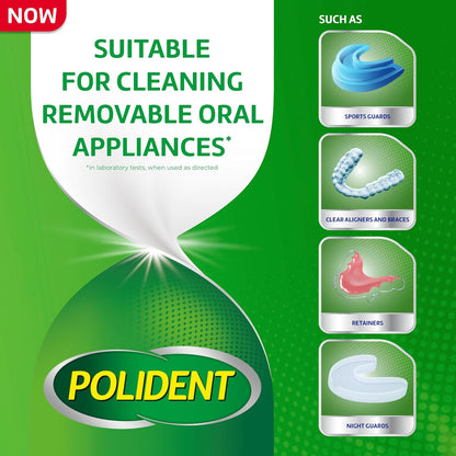 Polident Smokers Denture Cleanser Tablets - 120 Count