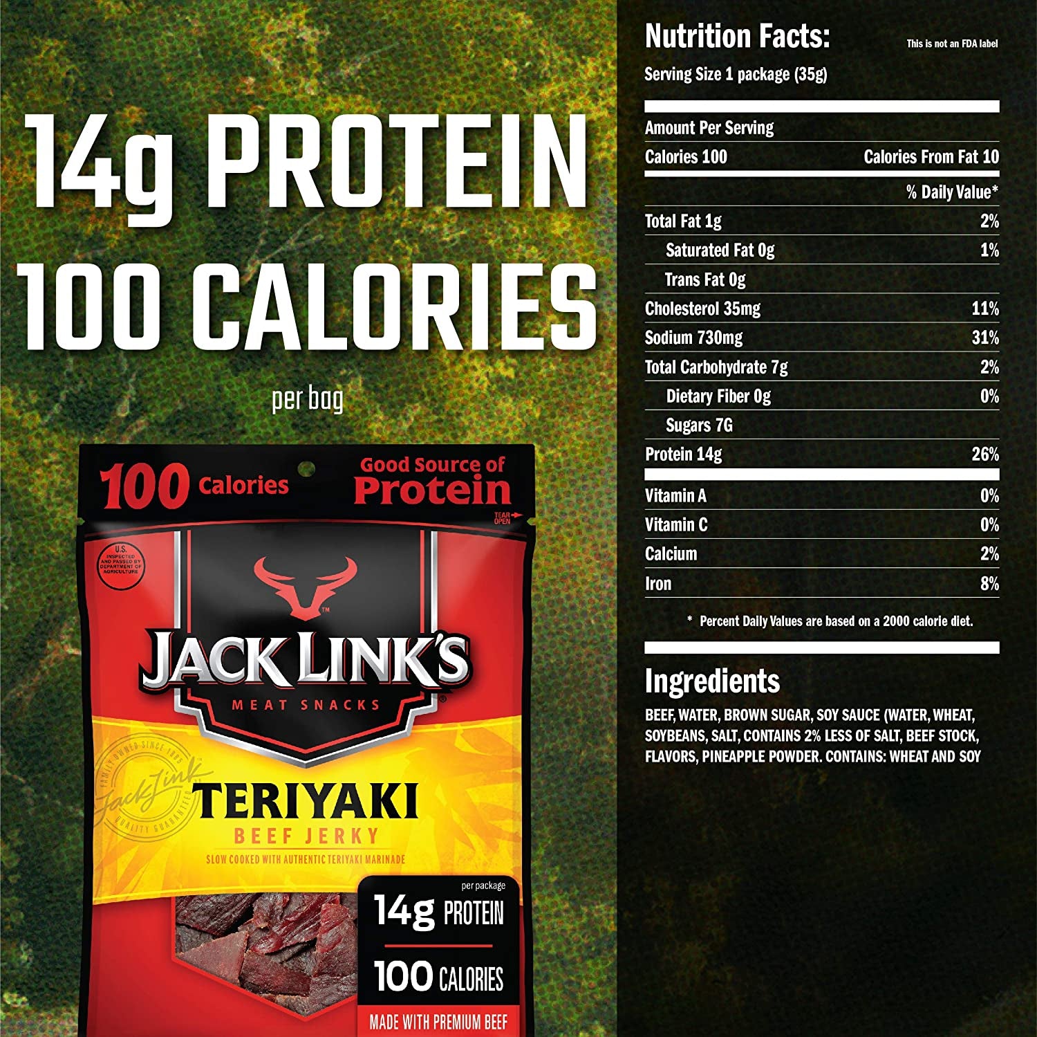 1.25Oz  Beef Teriyaki Jerky