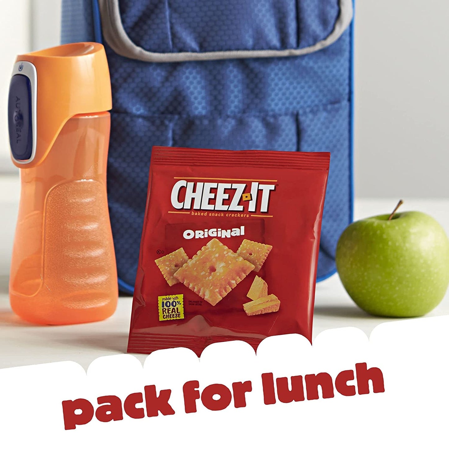 Cheez-It Cheese Crackers, Baked Snack Crackers, Office and Kids Snacks, Original, 40Oz Case (40 Pouches)