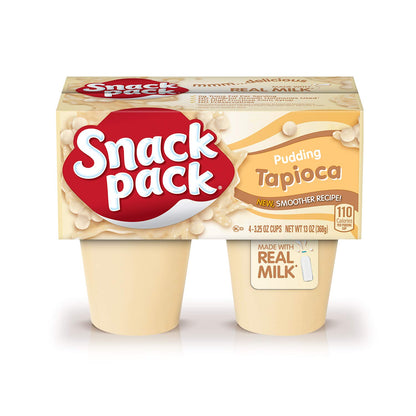 Snack Pack Pie Tapioca Pudding Cups, 3.25 Oz, 4 Ct