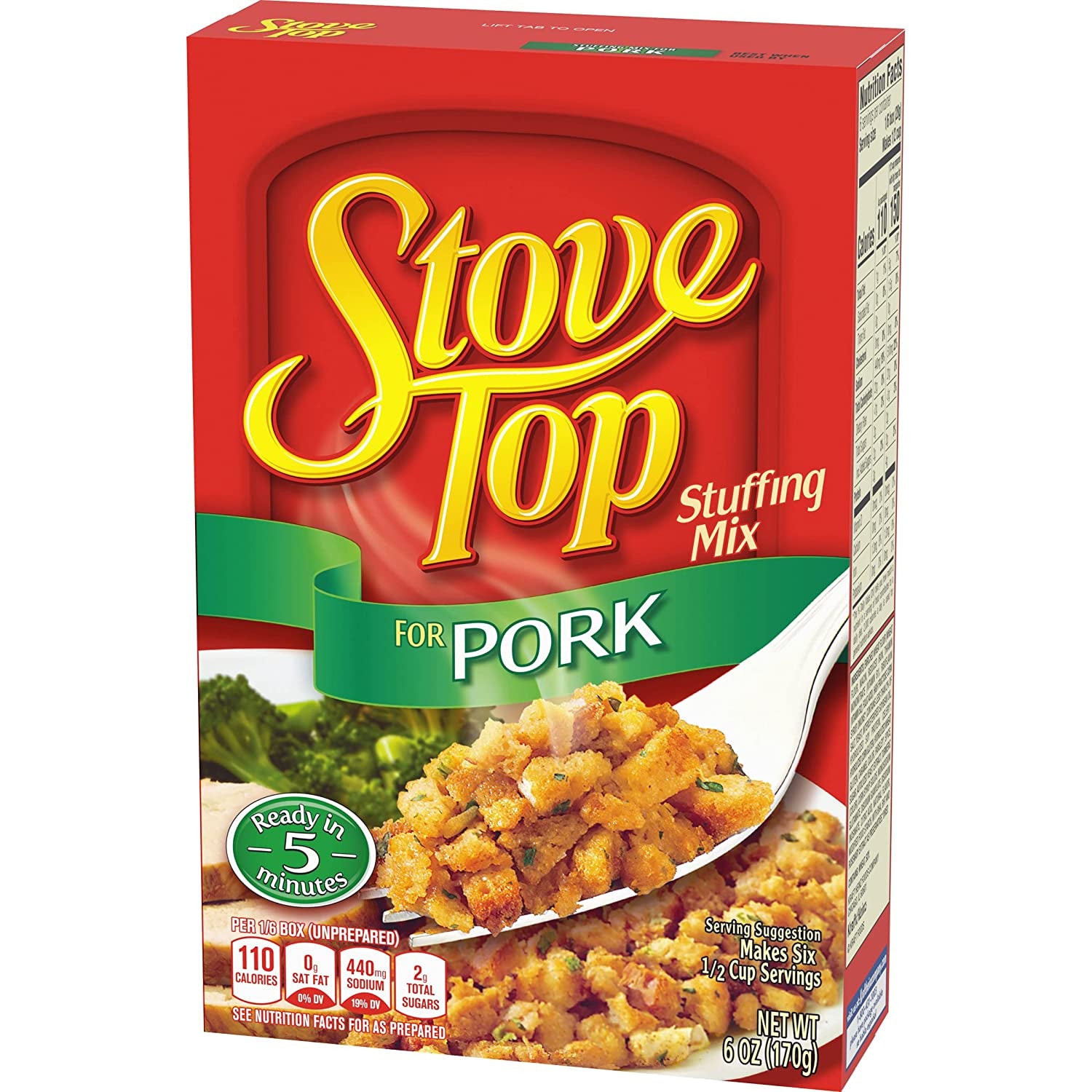 Stove Top Stuffing Mix for Pork (6 Oz Box)