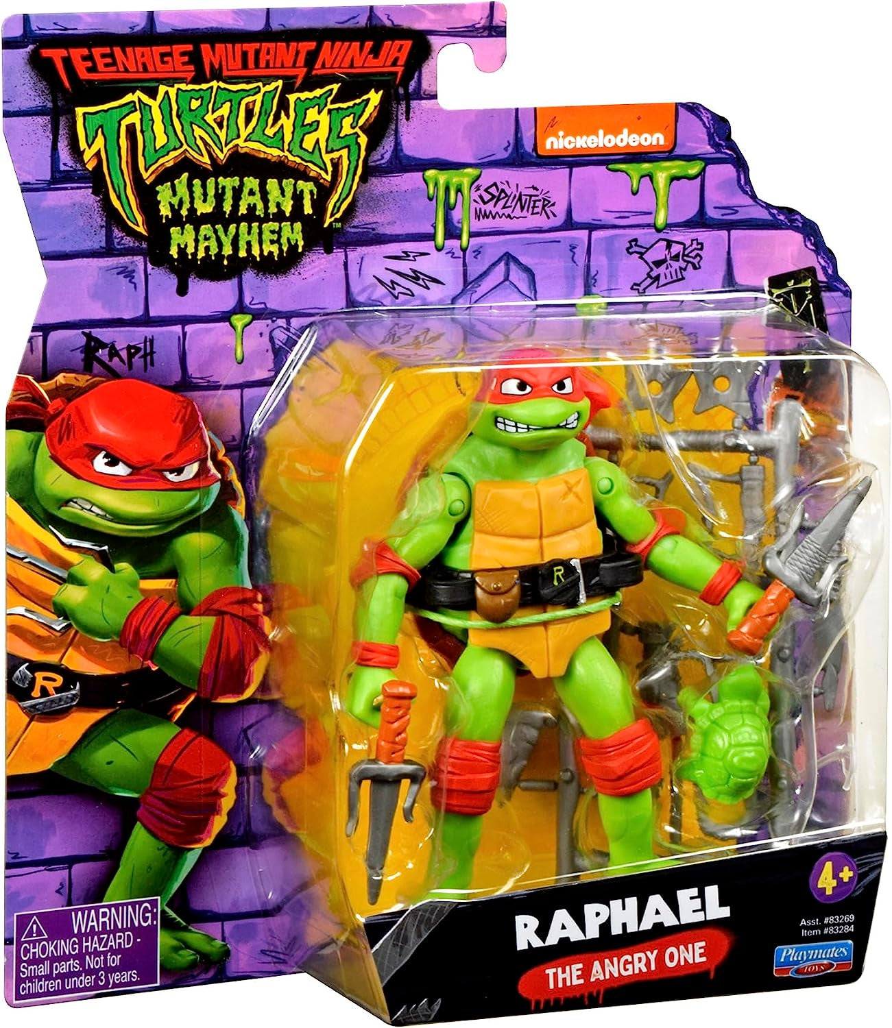 Teenage Mutant Ninja Turtles: Mutant Mayhem 4.6” Raphael Basic Action Figure by Playmates Toys