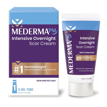 Mederma PM Intensive Overnight Scar Cream, Works with Skin'S Nighttime Regenerative Activity, Clinically Shown to Make Scars Smaller and Less Visible, 1.0 Oz (28G)