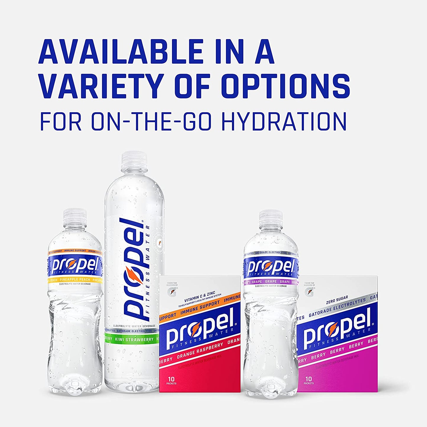 Propel, Kiwi Strawberry, Zero Calorie Sports Drinking Water with Electrolytes and Vitamins C&E, 16.9 Fl Oz (Pack of 12) - Packaging May Vary