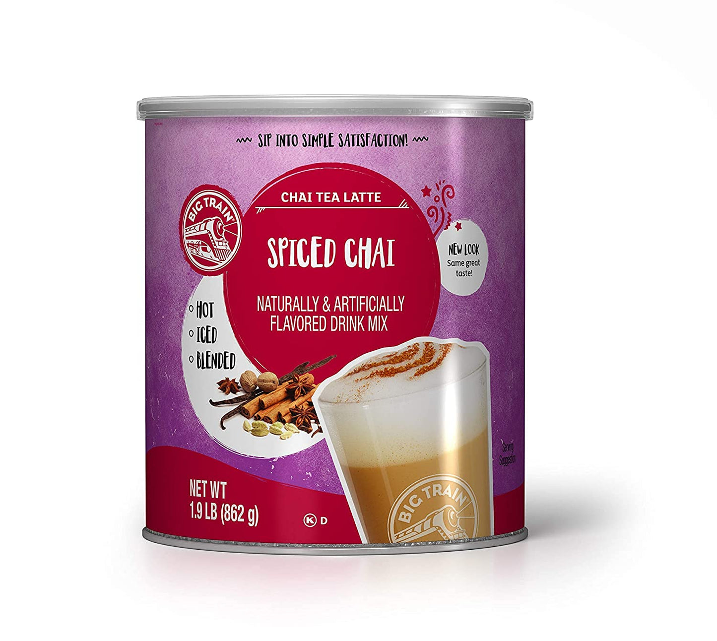 Big Train Spiced Chai Tea Latte Beverage Mix, 1.9 Pound (Pack of 1)