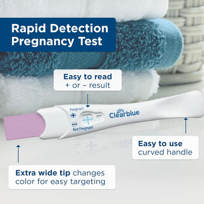 Clearblue Rapid Detection Pregnancy Test, Home Pregnancy Kit, 2 Count