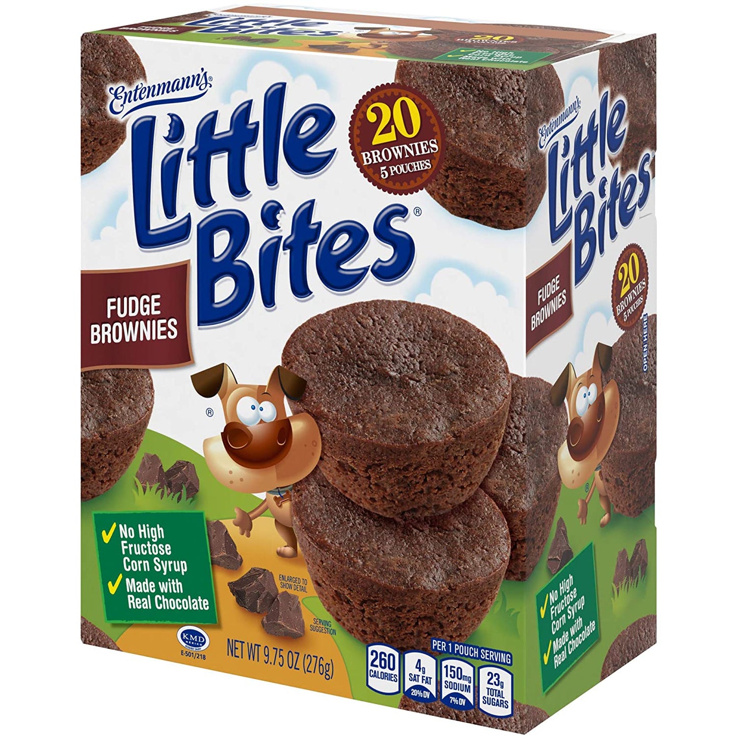 Entenmann'S Little Bites Fudge Brownie Mini Muffins 1 Pack (5 Pouches)