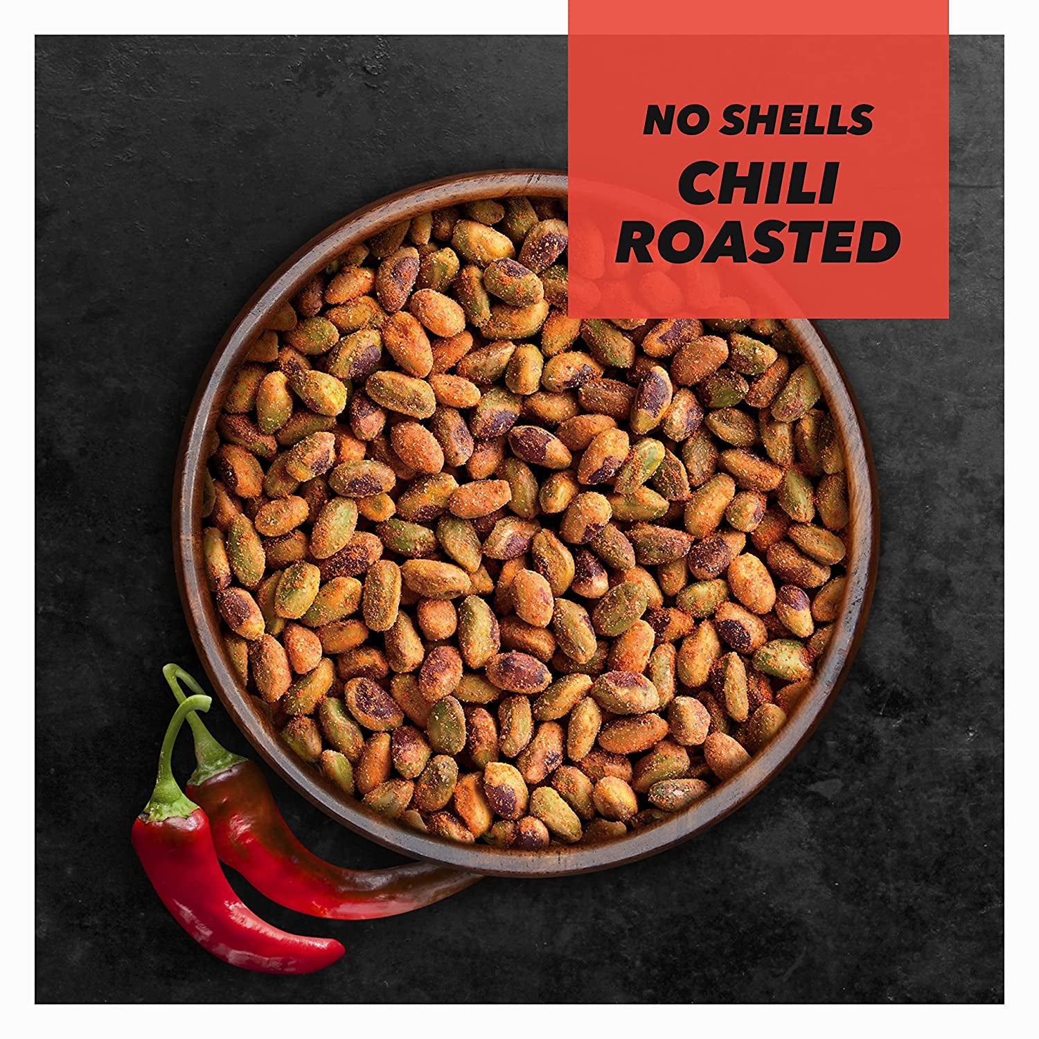 Wonderful Pistachios, No Shells, Variety Pack, 0.75Oz (Pack of 9) Roasted & Salted (4), Chili Roasted (3), Honey Roasted (2)