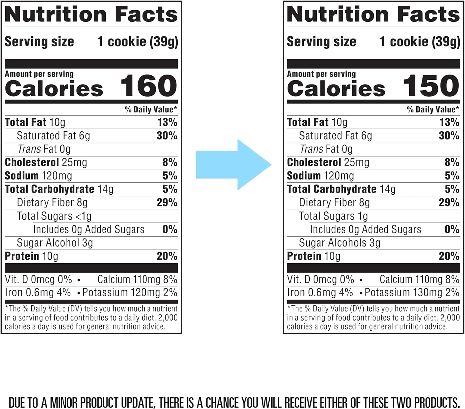 Atkins Double Chocolate Chip Protein Cookie, Protein Dessert, Rich in Fiber, 3G Net Carbs, 1G Sugar, Keto Friendly, 4 Count