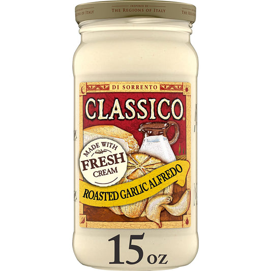 Classico Roasted Garlic Alfredo Pasta Sauce (15 Oz Jar)