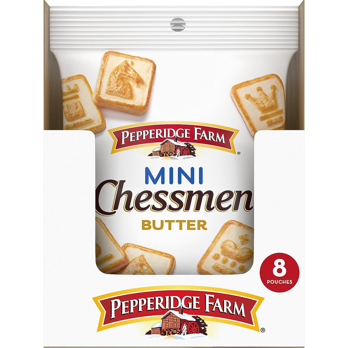 Pepperidge Farm Chessmen Minis Butter Cookies, 8 Snack Packs, 2.25-Oz. Each (Pack of 8)