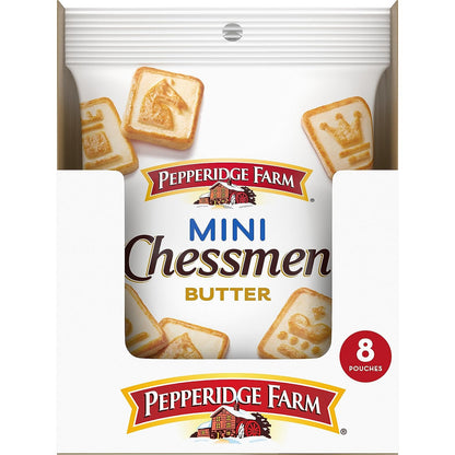 Pepperidge Farm Chessmen Minis Butter Cookies, 8 Snack Packs, 2.25-Oz. Each (Pack of 8)