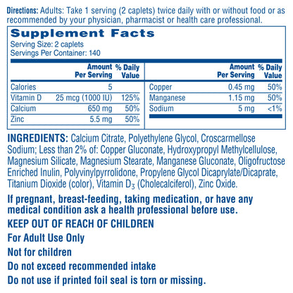 Maximum plus Calcium Citrate + D3, 280 Caplets