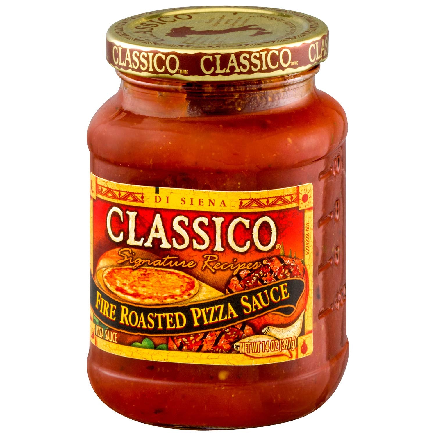 Classico Signature Recipes Fire Roasted Pizza Sauce 14 Oz Jar