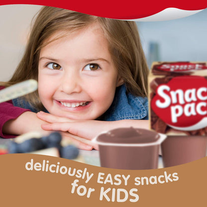 Snack Pack Chocolate Pudding Cups, 3.25 Ounce, 4 Count (Pack of 1)