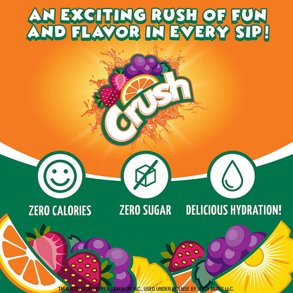 Crush, Pineapple, Liquid Water Enhancer – New, Better Taste! (4 Bottles, Makes 96 Flavored Water Drinks) – Sugar Free, Zero Calorie